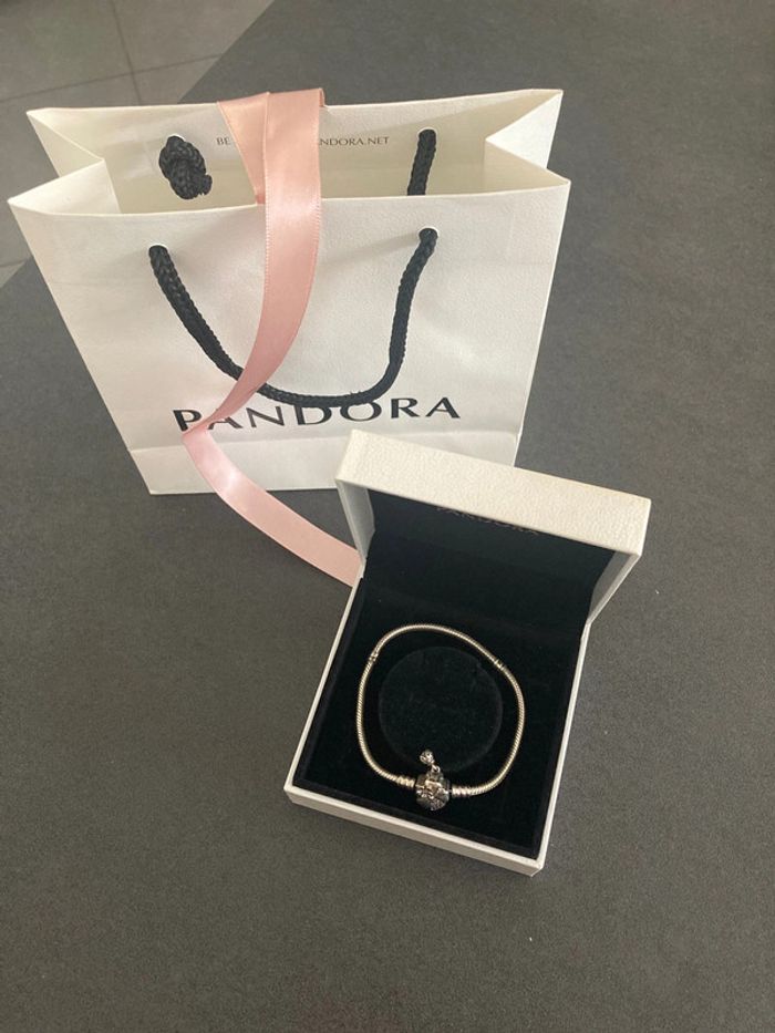 Pandora bracelet charms trèfle bijou femme taille 19
