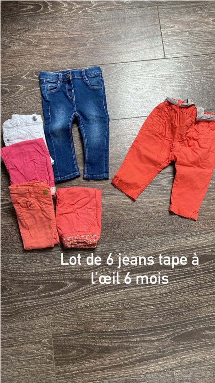 Lot de 6 pantalons 6 mois