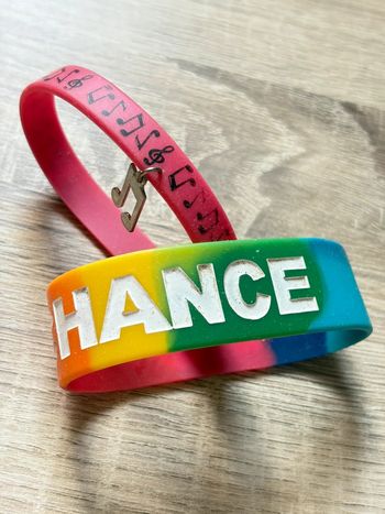 Lot de 2 bracelets en caoutchouc
