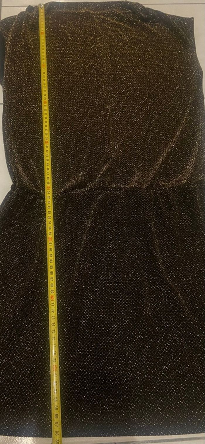 Robe pailletée »Promod »noire et dorée - photo numéro 6