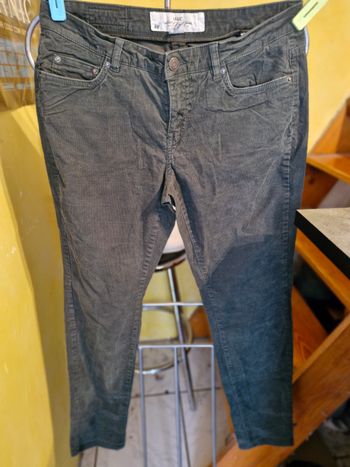 Pantalon femme velour