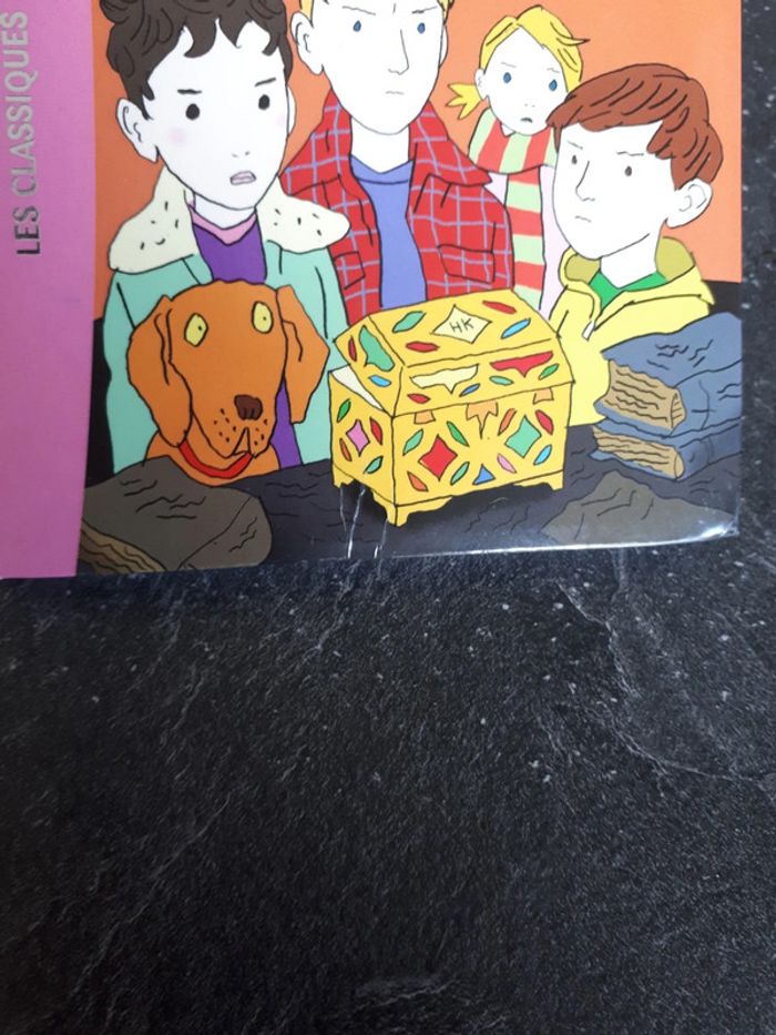 Livre bibliothèque rose le club des cinq tome 1 et le trésor de l'île - photo numéro 4