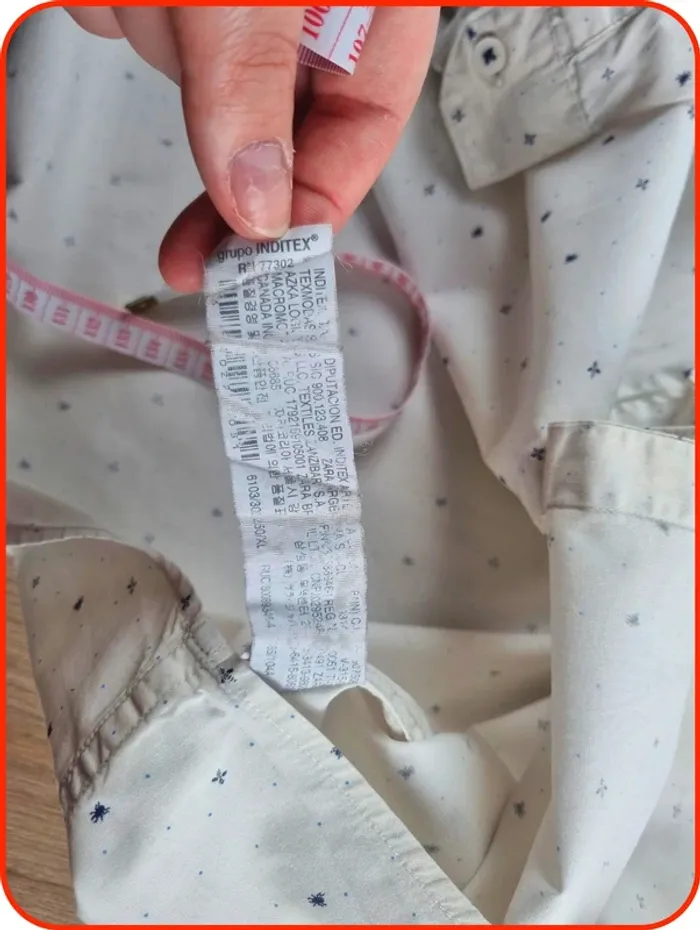 Chemise blanche à motif Zara Man Homme Taille Xl - photo numéro 9