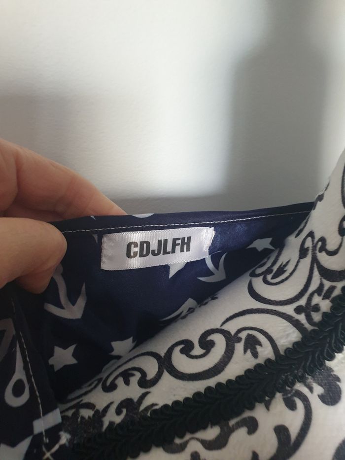 Robe imprimée navy - photo numéro 2