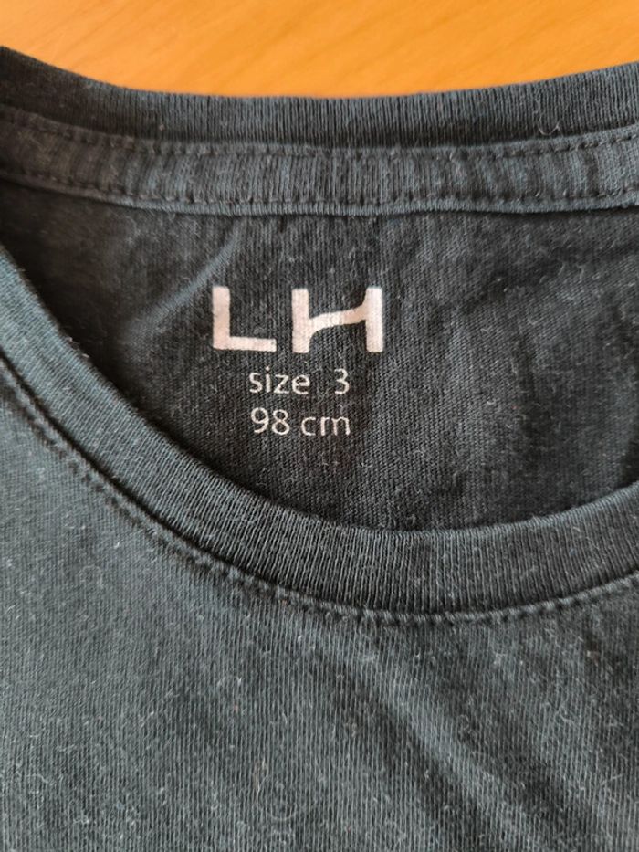 T-shirt mc noir la halle taille 3 ans - photo numéro 3