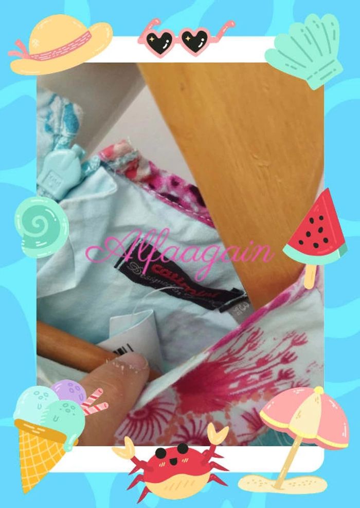 Ensemble robe foulard catimini monde marin 3ans - photo numéro 3