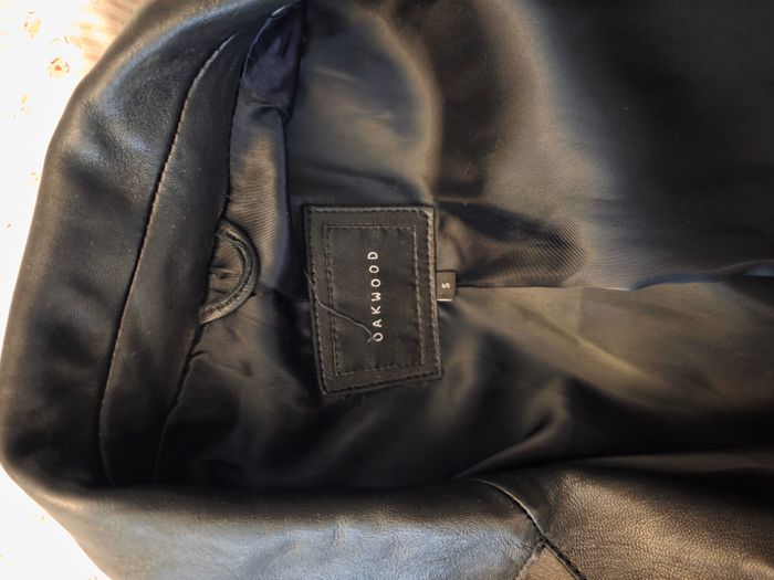 Veste longue en cuir Oakwood, taille S - photo numéro 2