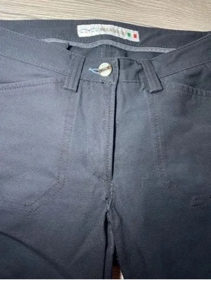 Pantalon d’Équitation Animo Noir, Produit de Qualité, Fabriqué en Italie - photo numéro 5