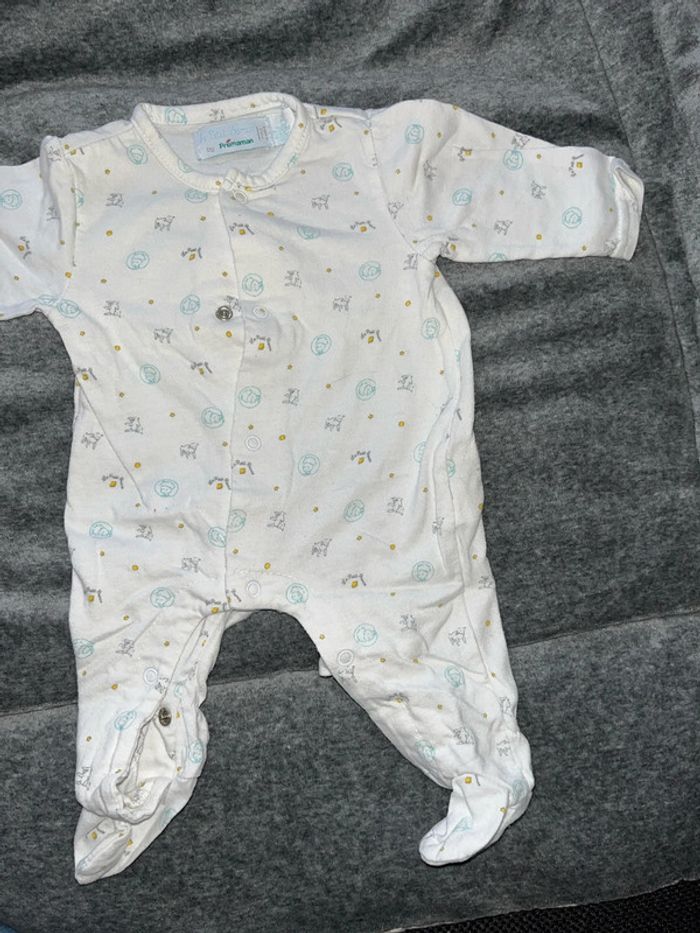 Pijama coton 1 mois 54 cm