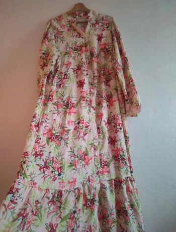 Robe longue imprimé fleurs TU  grand