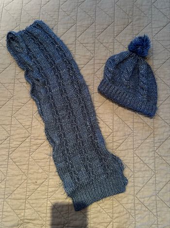 Ensemble bonnet + écharpe fille 