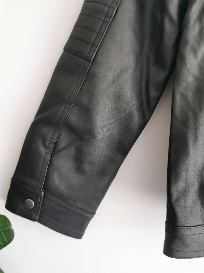Blouson noir esprit motard Vertbaudet 8 Ans - photo numéro 8