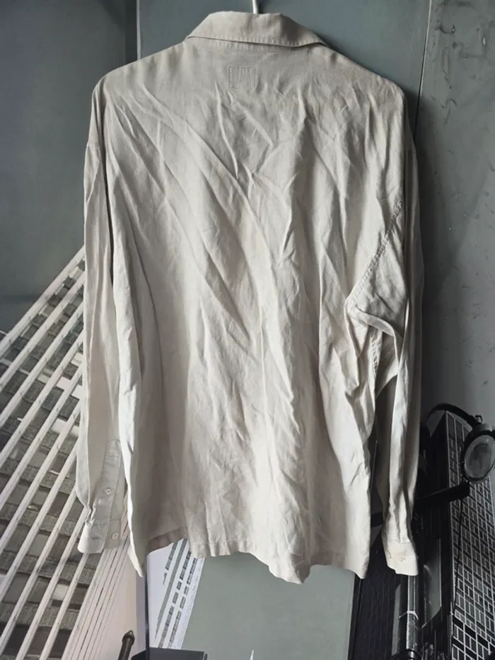 Chemise homme en lin Teddy Smith – Taille L – Beige - photo numéro 8