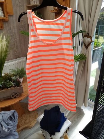 Débardeur orange fluo M/L
