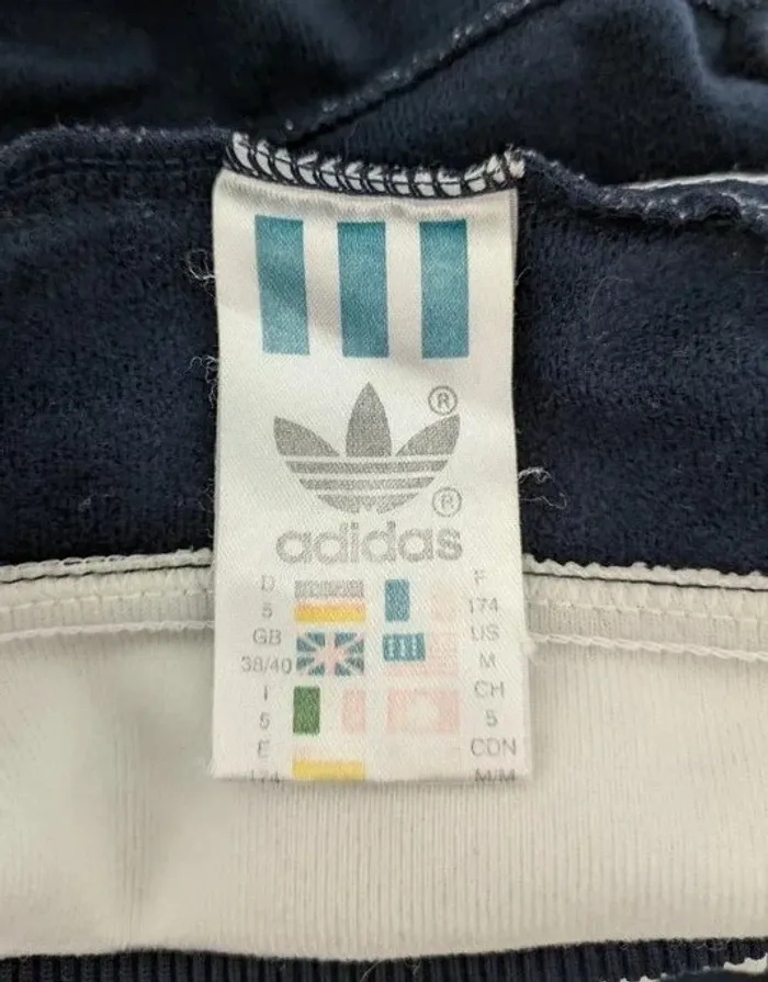 Veste à capuche vintage 90's - Adidas - Taille M - logo brodé - photo numéro 6