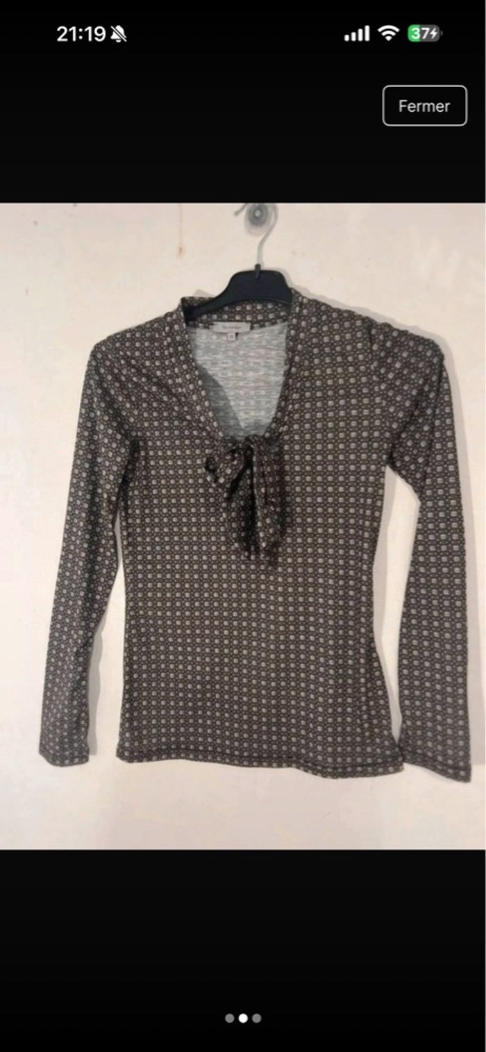 Superbe blouse parisienne chic - taille XS - comme neuve - photo numéro 3