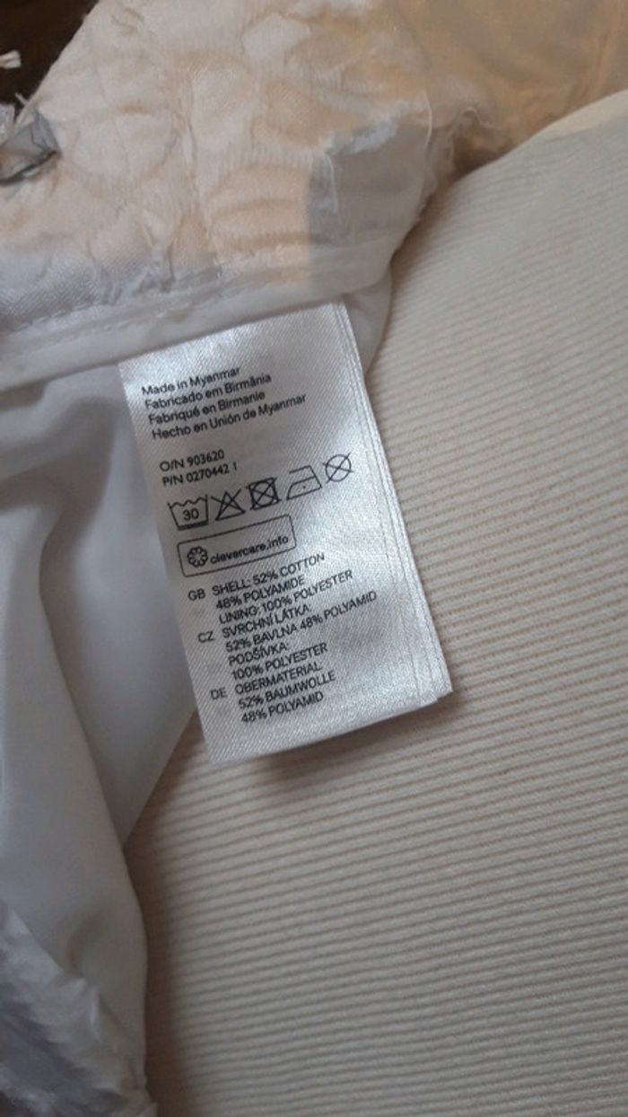 Magnifique jupe h&M blanche taille 38 - photo numéro 8