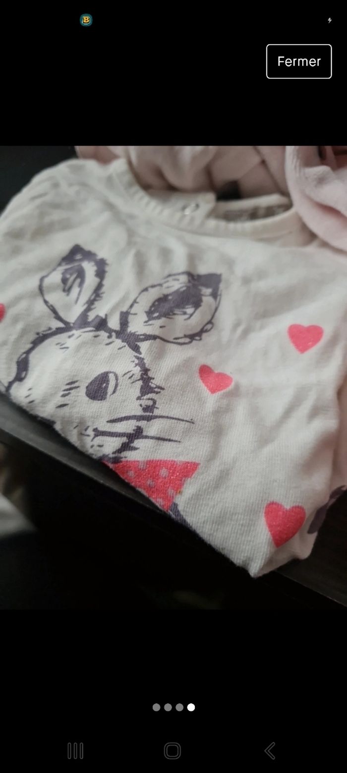 Lot vêtements filles taille 50