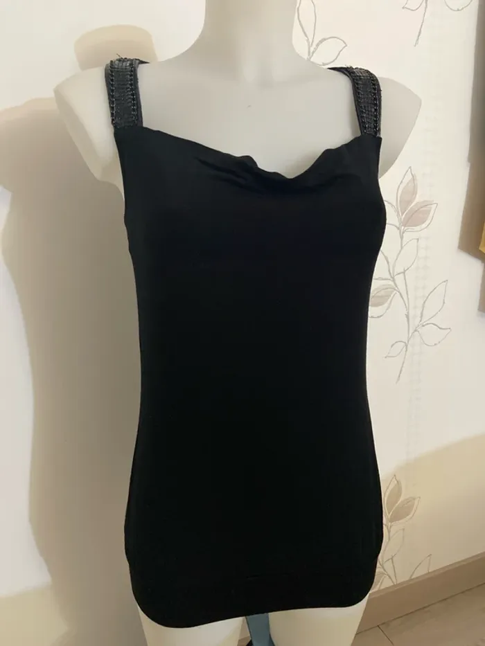 Débardeur noir chic Camaïeu Taille 36