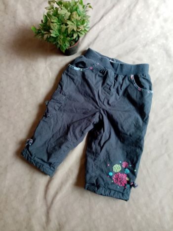 Pantalon gris, molletonné, fille, 6 mois, orchestra