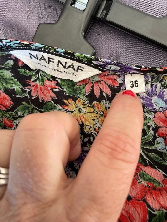 blouse Naf Naf noir taille M - photo numéro 3