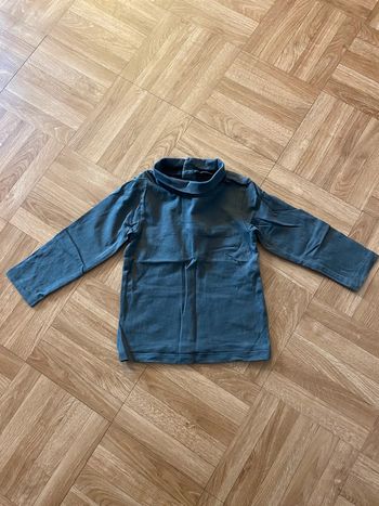 Sous pull à col roulé noir taille 12 mois Vertbaudet