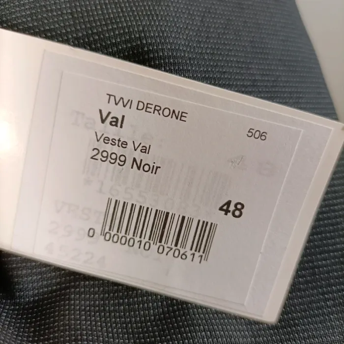 Veste de costume noire VAL-N0002 - Taille 48 A492 - photo numéro 6