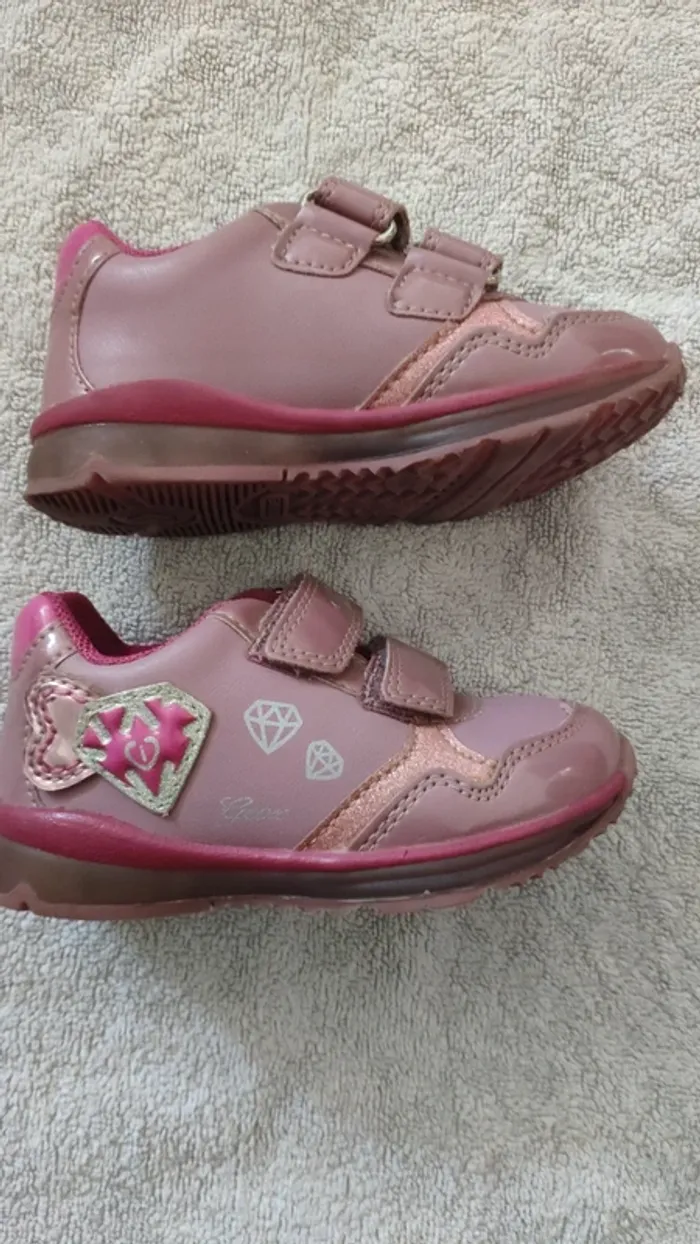 Chaussures Geox fille 23 lumières rose - photo numéro 8