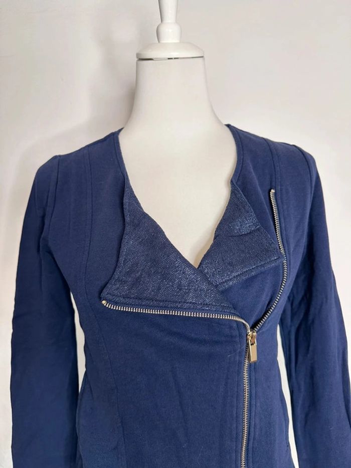 Veste coupe perfecto Marie Sixtine bleu marine taille 34 - photo numéro 2