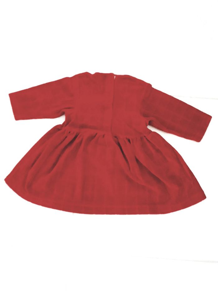 Robe velours rouge T 6 mois - photo numéro 2