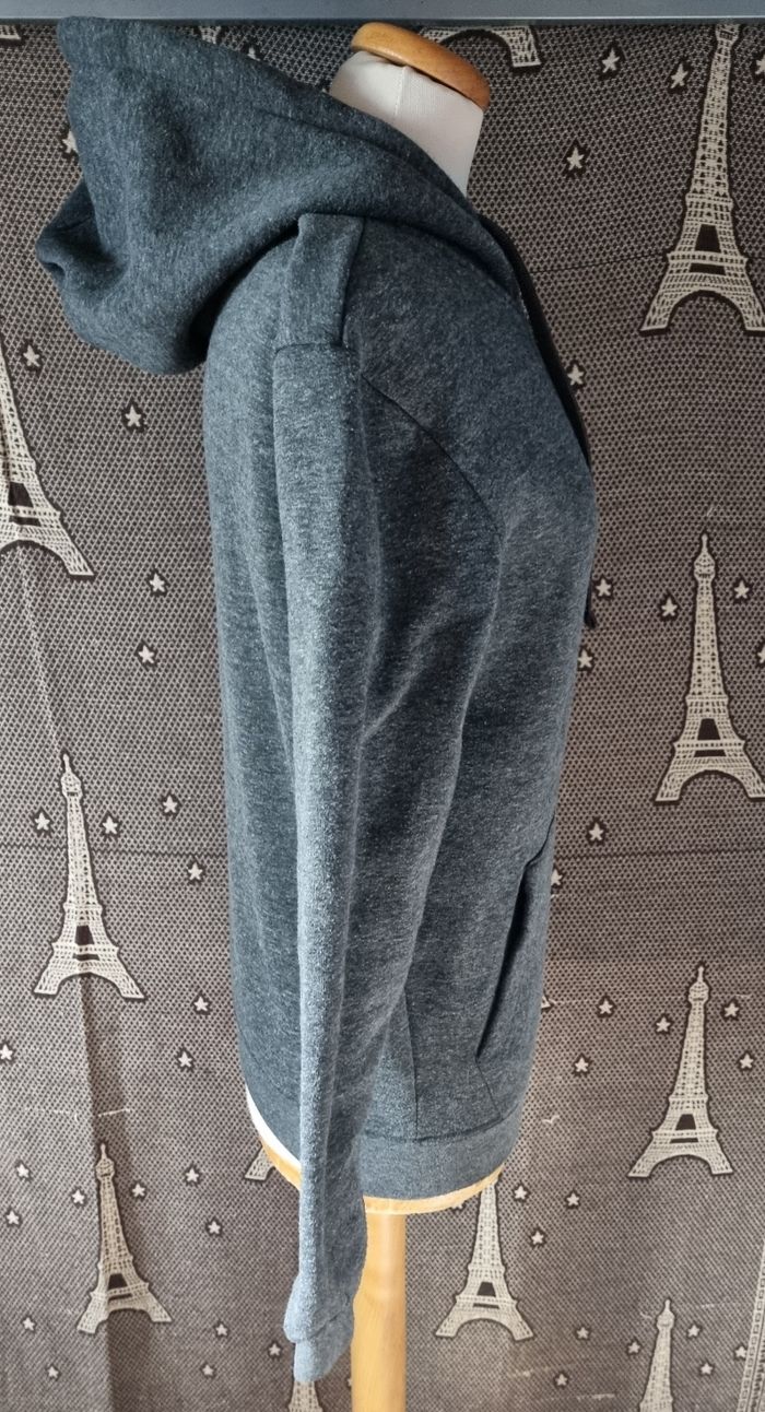 Gilet zippé gris foncé taille S mixte - photo numéro 3