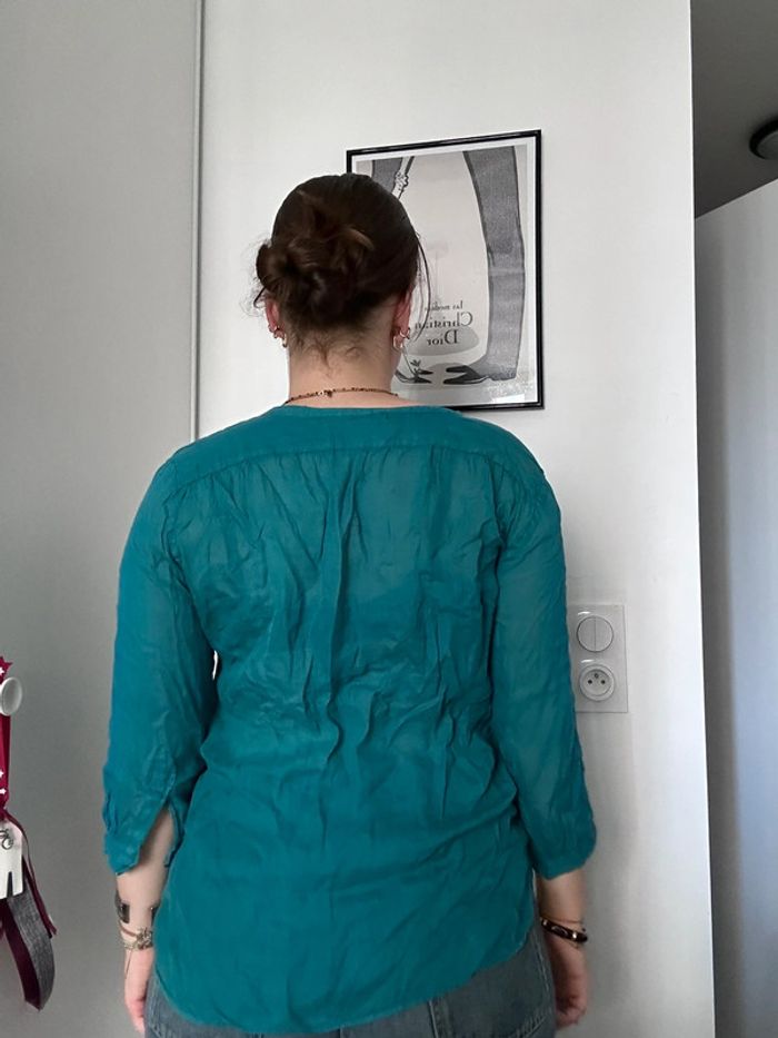 Chemise Bellerose bleu turquoise – Taille 3 (S) | Ultra légère | Couleur vibrante - photo numéro 5