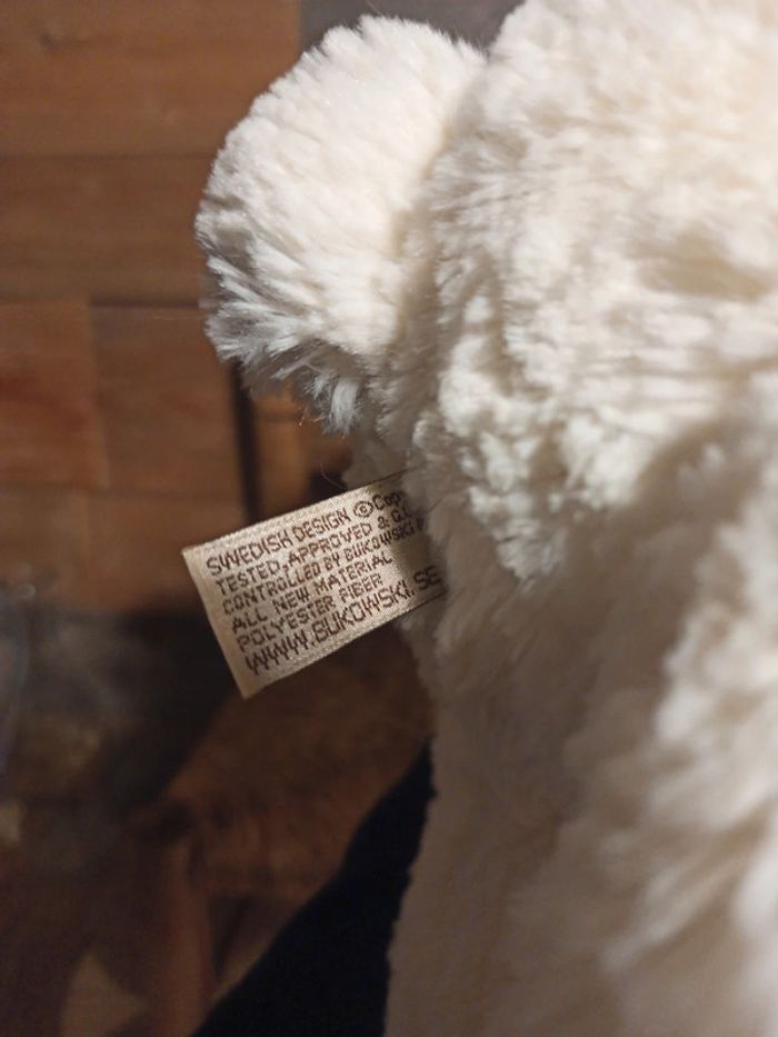 peluche lapin blanc Bukowski tbe - photo numéro 6