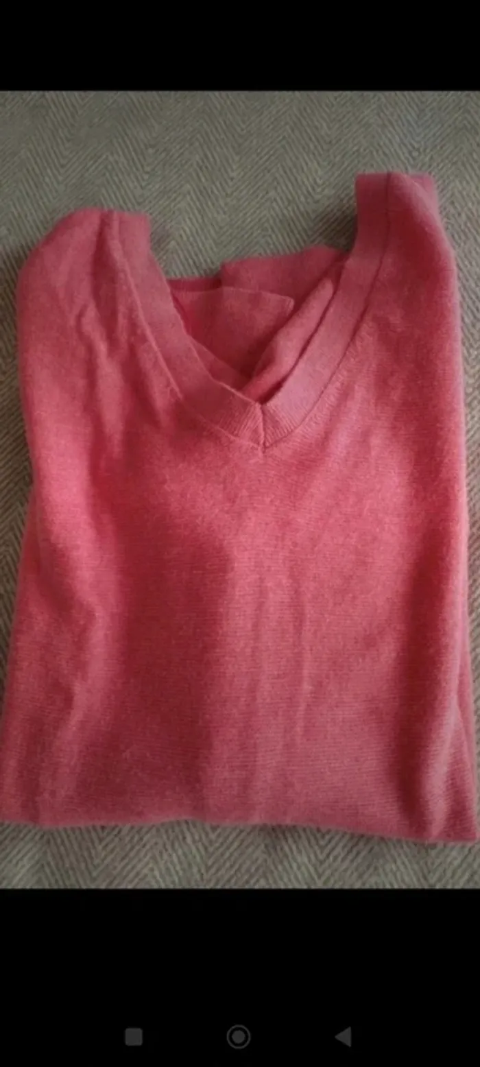 Pull rose réversible Promod 36 - photo numéro 3