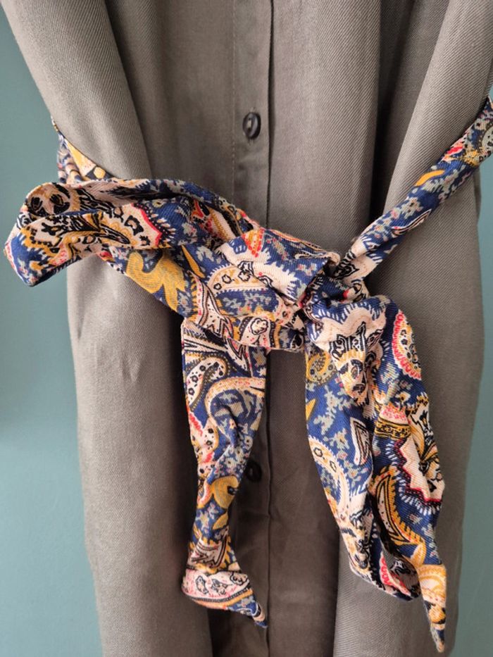 Robe chemise manches longues kaki, pimkie taille 40 - photo numéro 3