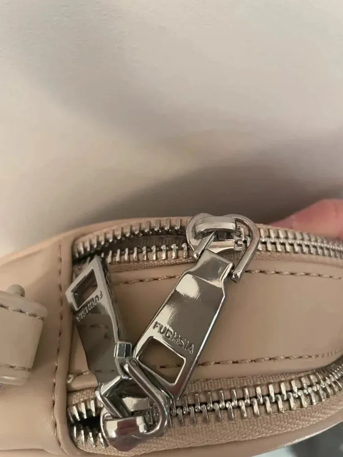Fuchsia Paris beige purse sac à main - photo numéro 9