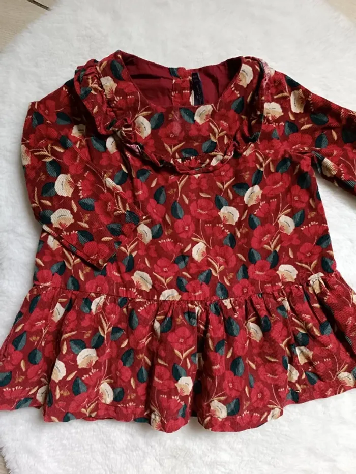 Robe velours bébé fille - photo numéro 2
