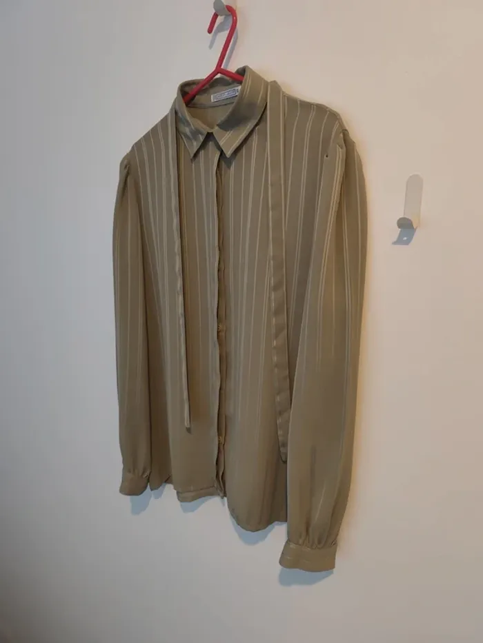 Blouse verte Gaston jaunet 40 made in France