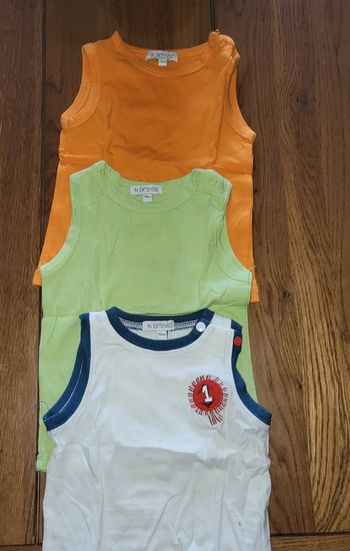 Lot 3 débardeurs 9 mois