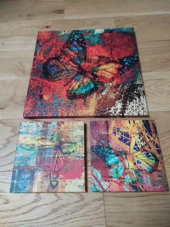 Triptyque papillon 
