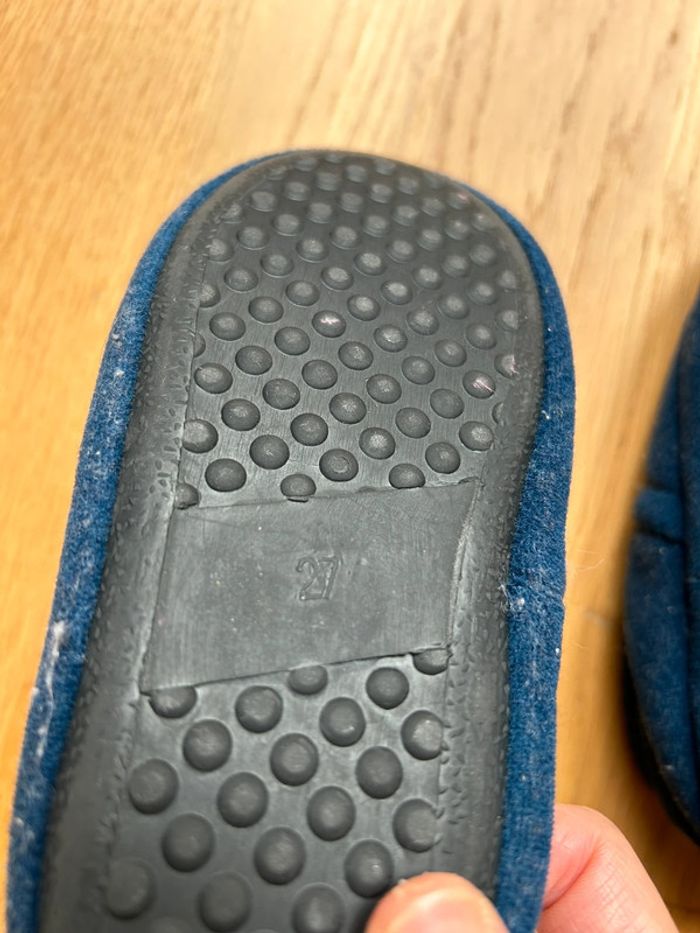 Chaussons garçon semelle caoutchouc TEX taille 27 - photo numéro 4