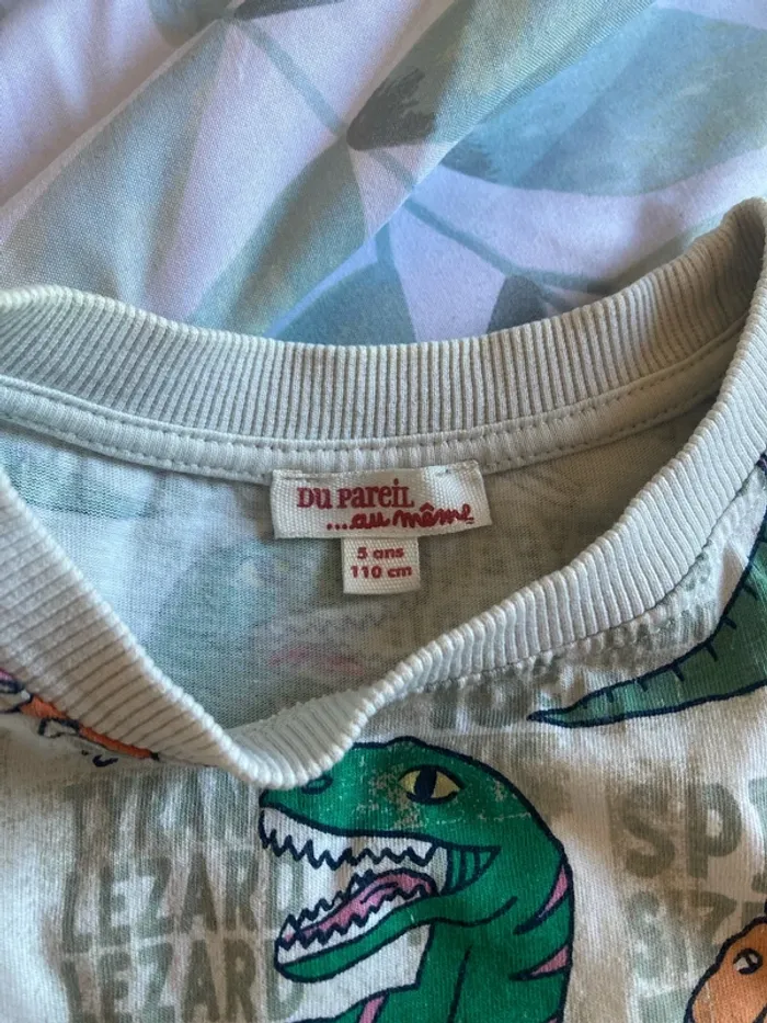 Lot t-shirt dinosaure dpam 5ans - photo numéro 4