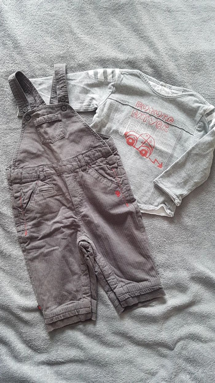 Salopette tee-shirt 6 mois