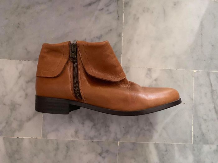 Bottines Jacadi Paris couleur Camel taille 38 - photo numéro 2