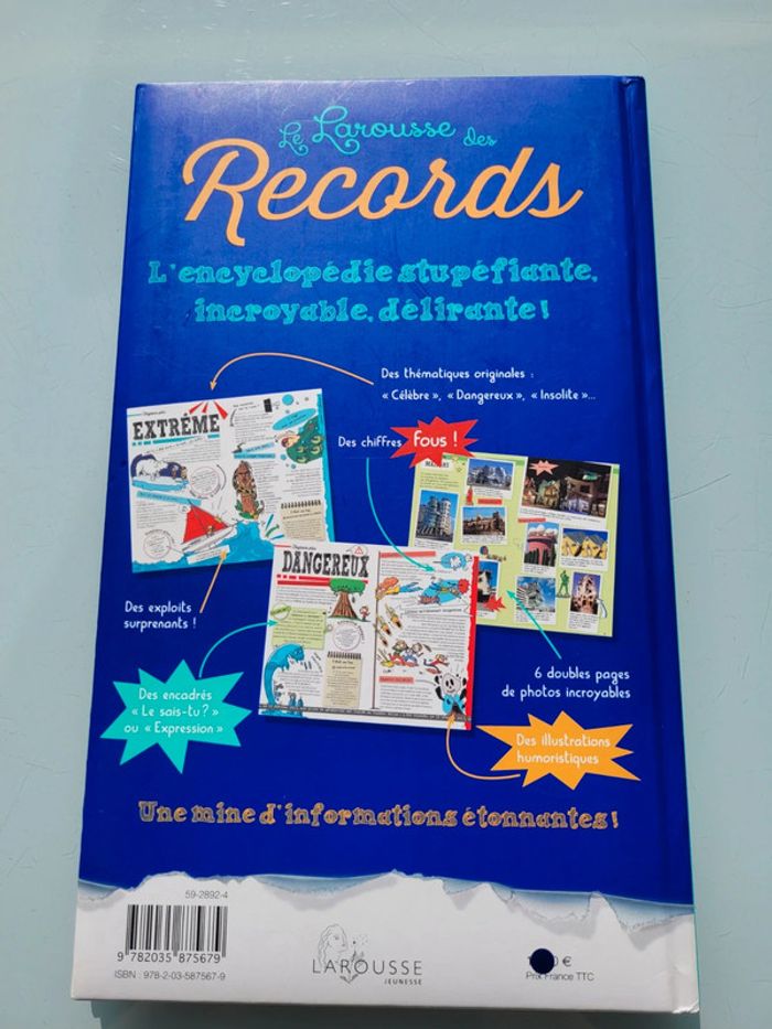 Grand livre Le Larousse des Records, couverture mousse - photo numéro 14