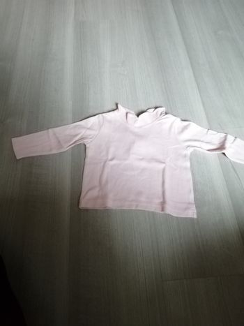 Tee shirts manches longues col roulé 12 mois