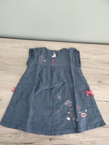 Robe sans manche fleurie fille 9 mois 