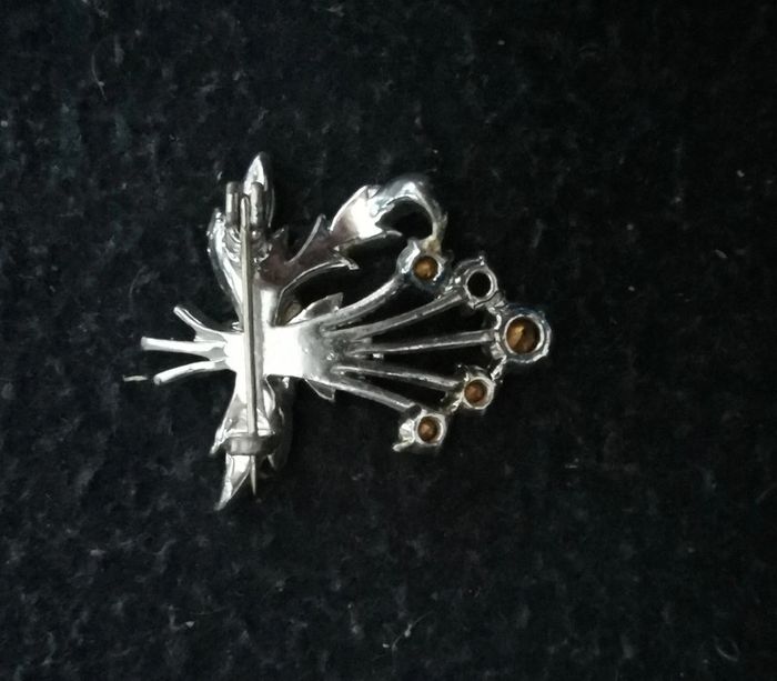 Broche vintage à strass - photo numéro 3
