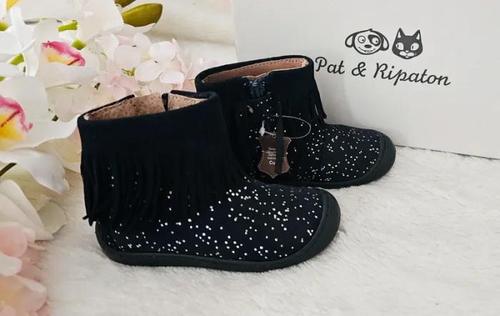 Bottes Bottines Cuir Zip Pat et Ripaton T22