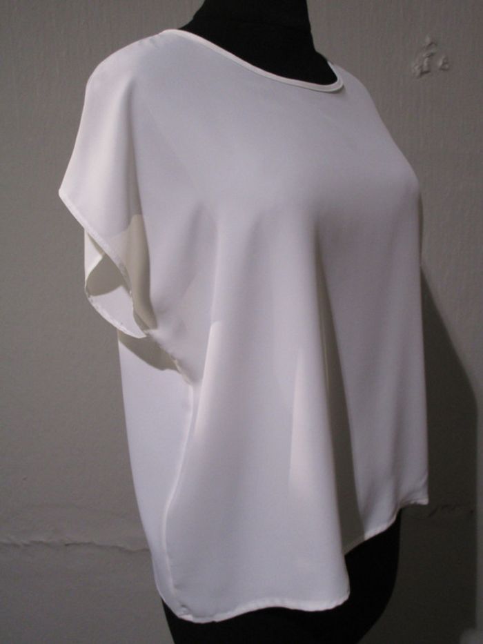 Top fluide blanc Christine Laure 40 comme neuf - photo numéro 2